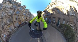 Bruntsfield Place Self Bike on my Brompton